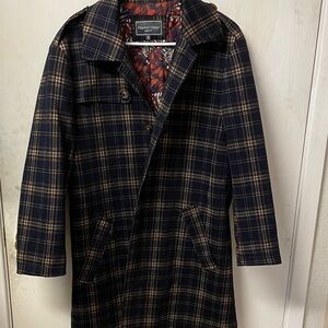 Authentic Full length Paisley & Gray Coat